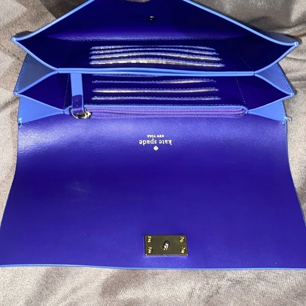 ♠️ Kate Spade Saffiano Leather Morgan Flap Continental Envelope Clutch W…